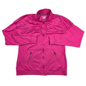 Brooks‎ Running Jacket Pink Mesh Lightweight Full Zip Women L Athleisure Running